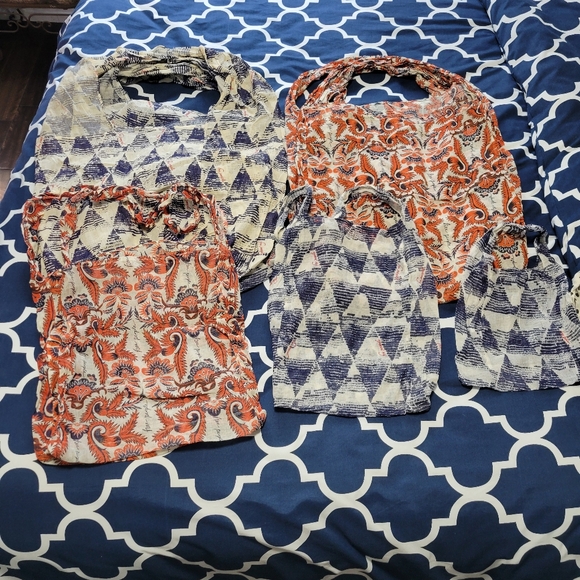 Free People Handbags - Free People Reuseable Bags.  12 Qty $60 ($5 each)